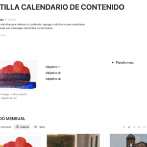 Plantilla de contenido